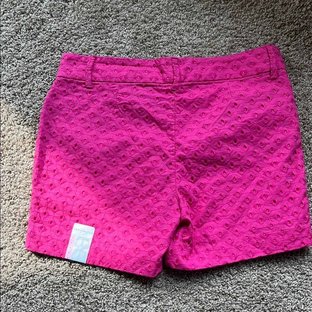Limited Women's Pink Eyelet Shorts - Size 6 - Picture 7 of 8